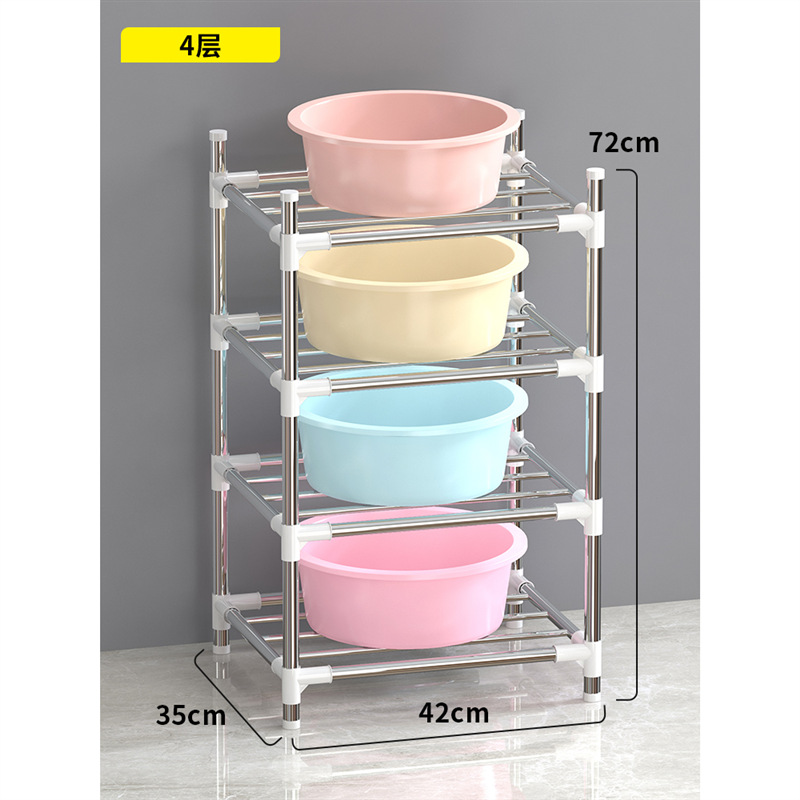 Estante Organizador de Lavabos de Acero Inoxidable Multicapa para Baño image 8