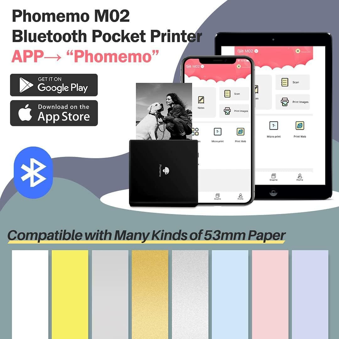 Small printer, mobile phone, photo, sticker, (Cross-border trading)