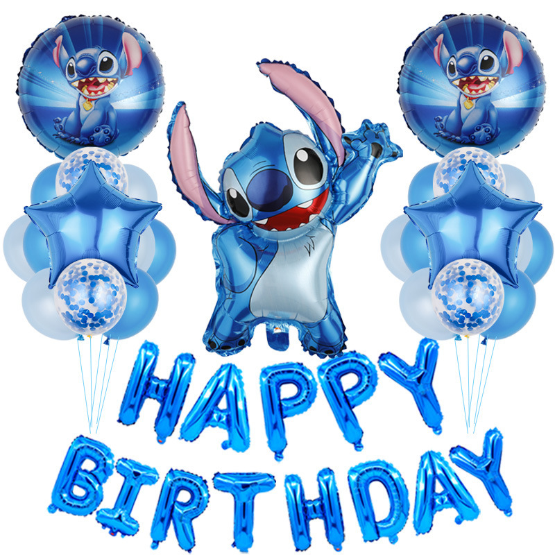 Dibujos animados de dibujos animados estrella de dibujos animados bebé puntada globo traje de juguete para niños decoración de fiesta de cumpleaños globo