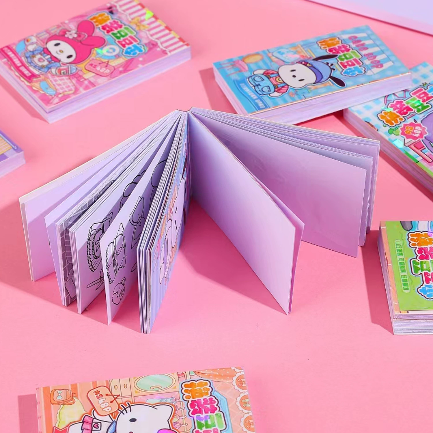 Торговля за рубеж популярный Sanrio костюм-задумка шапка ноутбук для студентов, милый носимый карманный блокнот, творческий мини-блокнот с наклейками, источник товаров