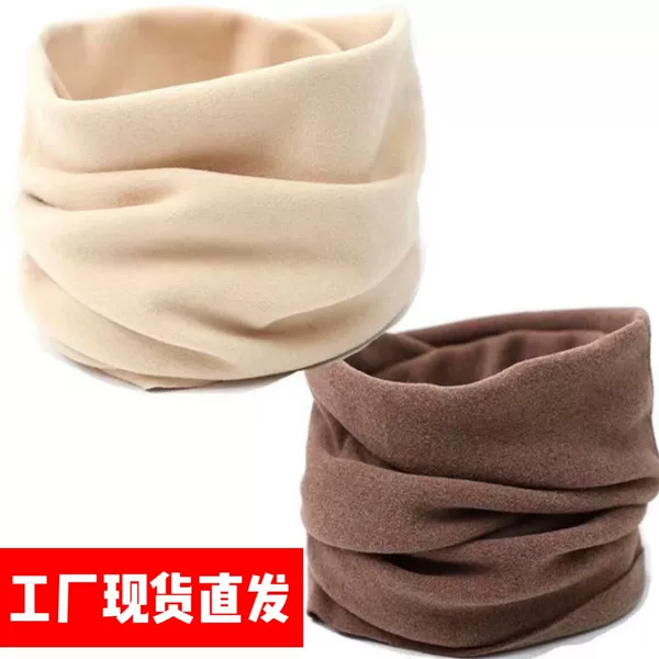 Winter fleece-lined Thickened Warm Neck Protection Neck Sleeve for Men and Women Cervical Neck Collar Riding Cold-proof Warm Double-layer Velvet Scarf