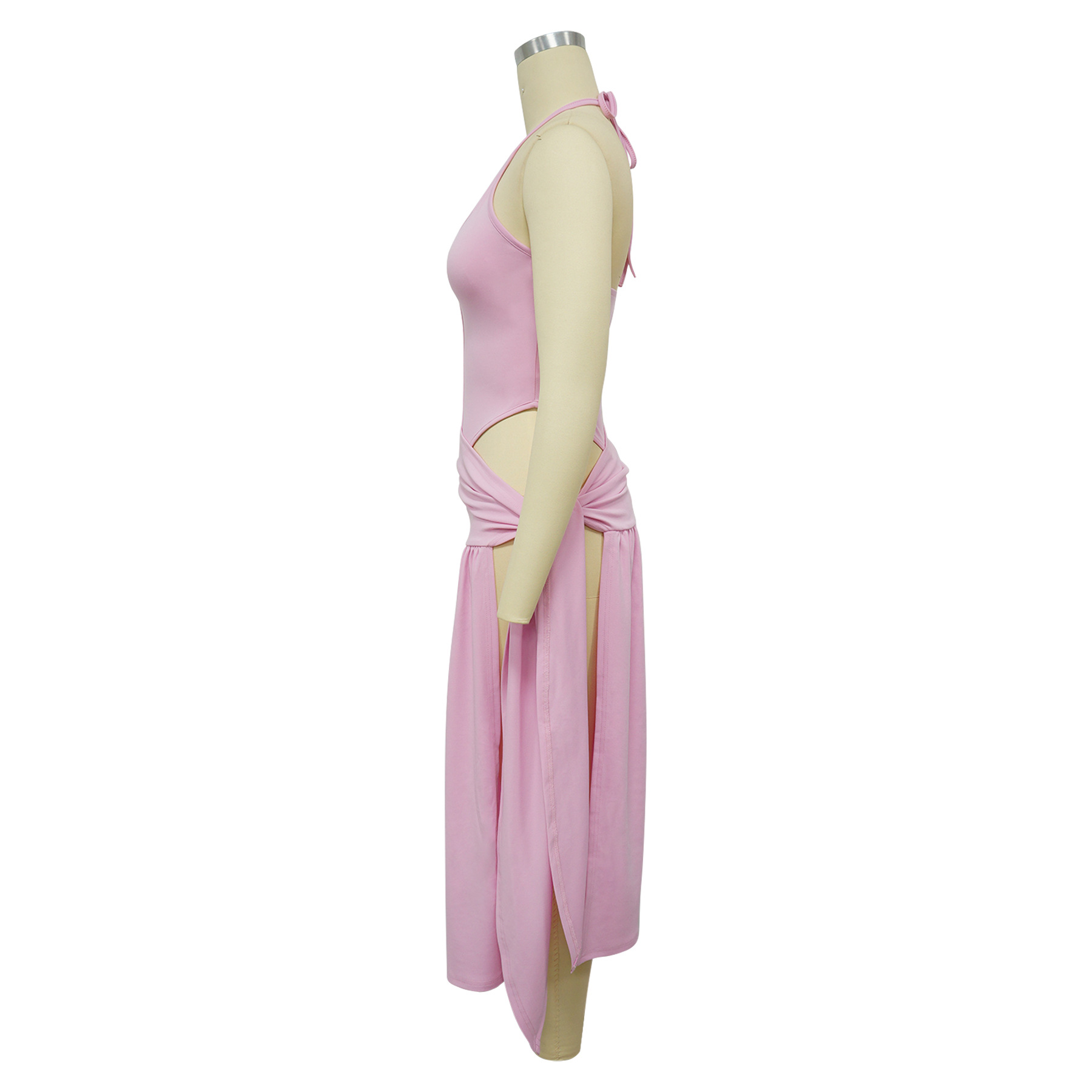284g Weight Sleeveless Sleeve Length Polyester Fabric Type Skirt Co-ord Set Sets Type 2 Pieces Set Quantity Holiday, Street Occasion Strap Neckline Slim Fit Type Solid Color Pattern Summer Season Women's Gender Streetwear Style Holiday Street Women's Streetwear Solid Color Polyester Skirt Co-ord Set Skirt Sets 2