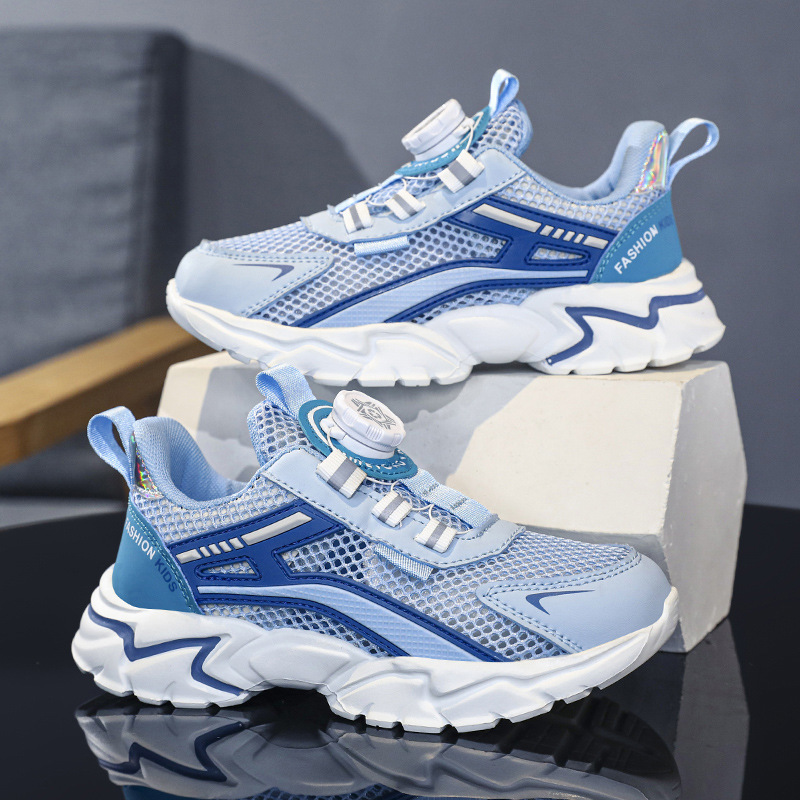 Zapatos transpirables para niños al por mayor para niños individuales primavera verano marea Zhongda Net 2024 deportes y ocio zapatos deportivos ocio para niños