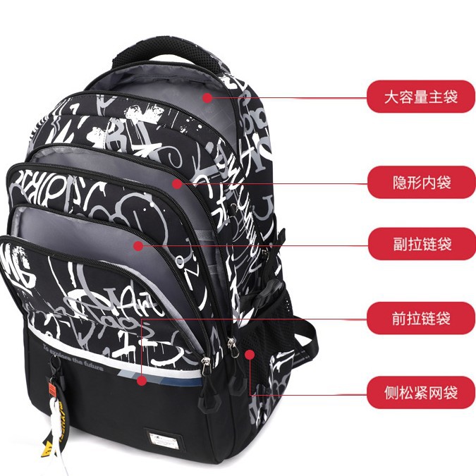 Mochila para hombre Mochila de viaje simple y de gran capacidad Ocio japonés estudiante de secundaria estudiante de secundaria estudiante universitario mochila escolar masculino