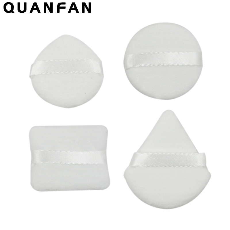 Suministro directo transfronterizo triángulo pequeño cuadrado redondo corazón melocotón polvo seco miel en polvo maquillaje multicolor material de pelo corto súper suave