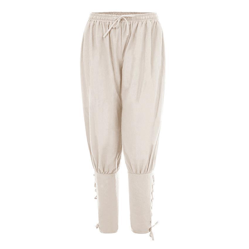 Men's Casual Pants New Amazon Casual Pants Summer Long Pants Ankle Strap Pants Medieval Pirate Ship Pants