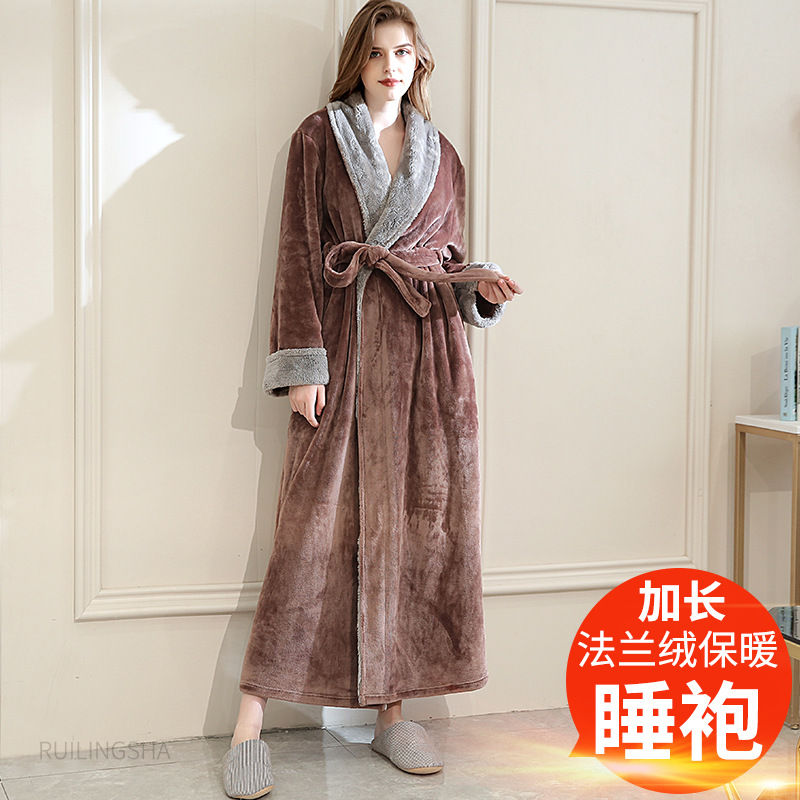 여자의 다크 브라운 두꺼운 긴 모피 칼라