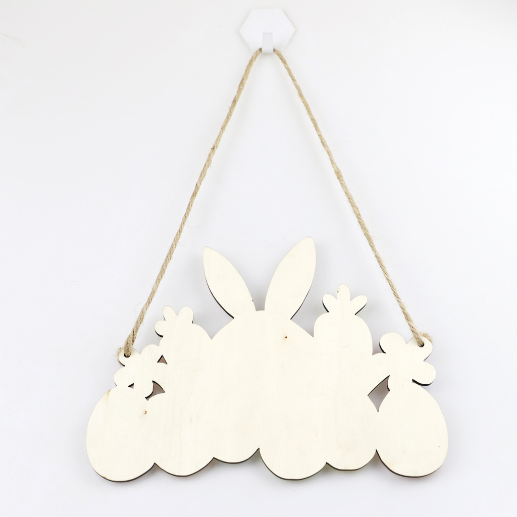 Style Simple Lapin Lettre Fleur Bois Ornements display picture 9