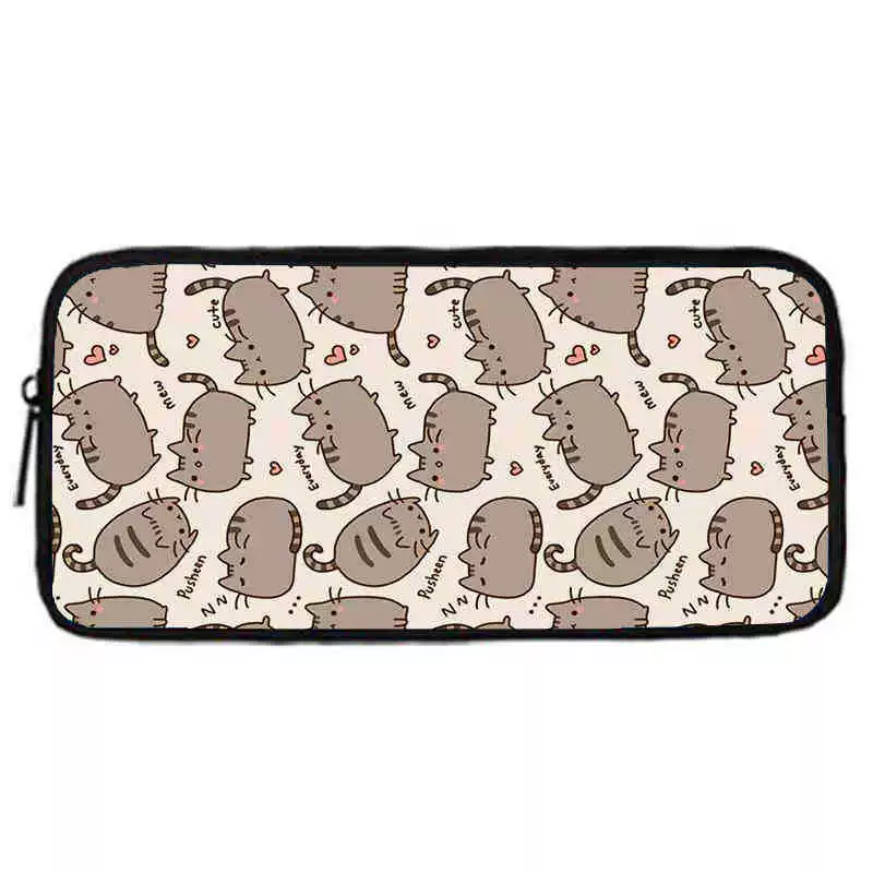 Рюкзак учебный Pusheen Fat Jimao с принтом периферийного типа, через стекло, зарубежная торговля, школьный рюкзак