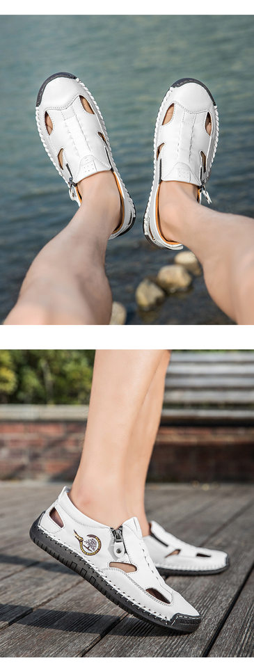Dép sandal nữ bít mũi quai khâu thoáng khí chống trượt — F 6611m màu, F6611 hồng, F6611 kaki, F6611 màu vàng chi tiết 23