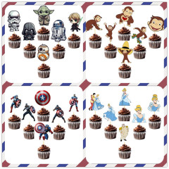 国境を越えた専売アニメアニメ復讐者通イメージ誕生日ケーキ装飾カードケーキ挿札果物サイン卸売り