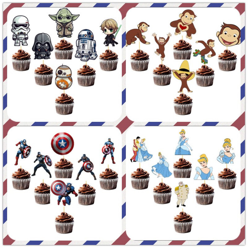国境を越えた専売アニメアニメ復讐者通イメージ誕生日ケーキ装飾カードケーキ挿札果物サイン卸売り|undefined