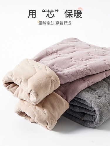 Children’s School Uniform Essential: Fleece-lined Cotton Pants—Innerwear for Autumn and Winter, Thickened and Warm-Keeping Pants for Boys and Girls in Northeast China