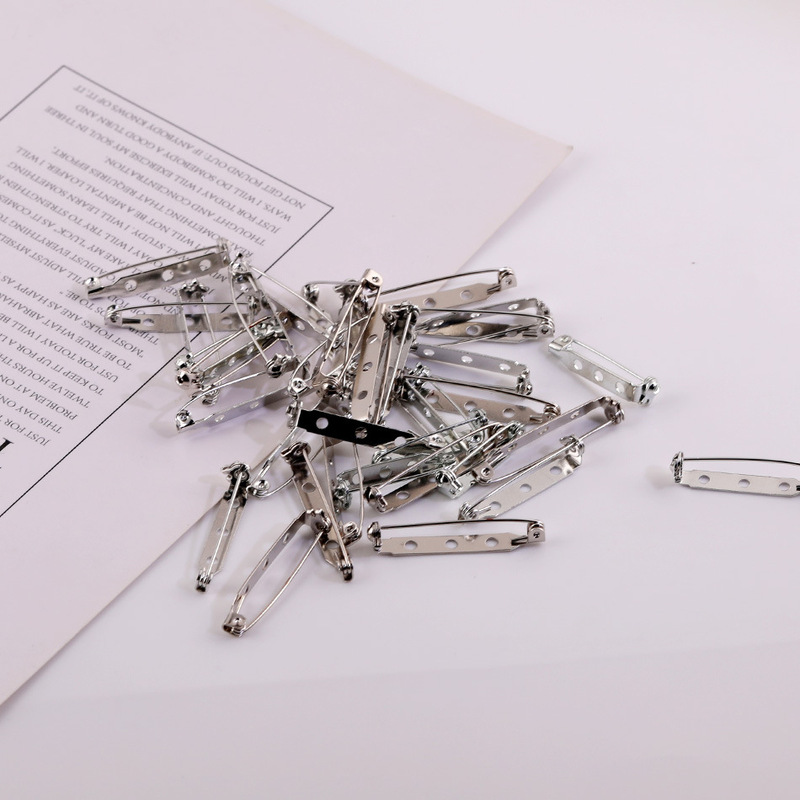 Multi-Specification White K Perforated Safety Pins Metal Simple Pins with Lock Head Safety Brooch Corsage Accessories Multi-Specification White K Perforated Safety Pins Metal Simple Pins with Lock Head Safety Brooch Corsage Accessories