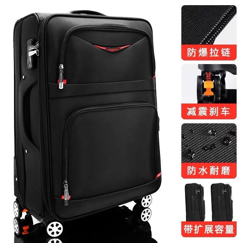 Oxford maleta de tela universal rueda caja de viaje para estudiantes de sexo masculino y femenino caja de cifrado caja de tela pulgada pulgada