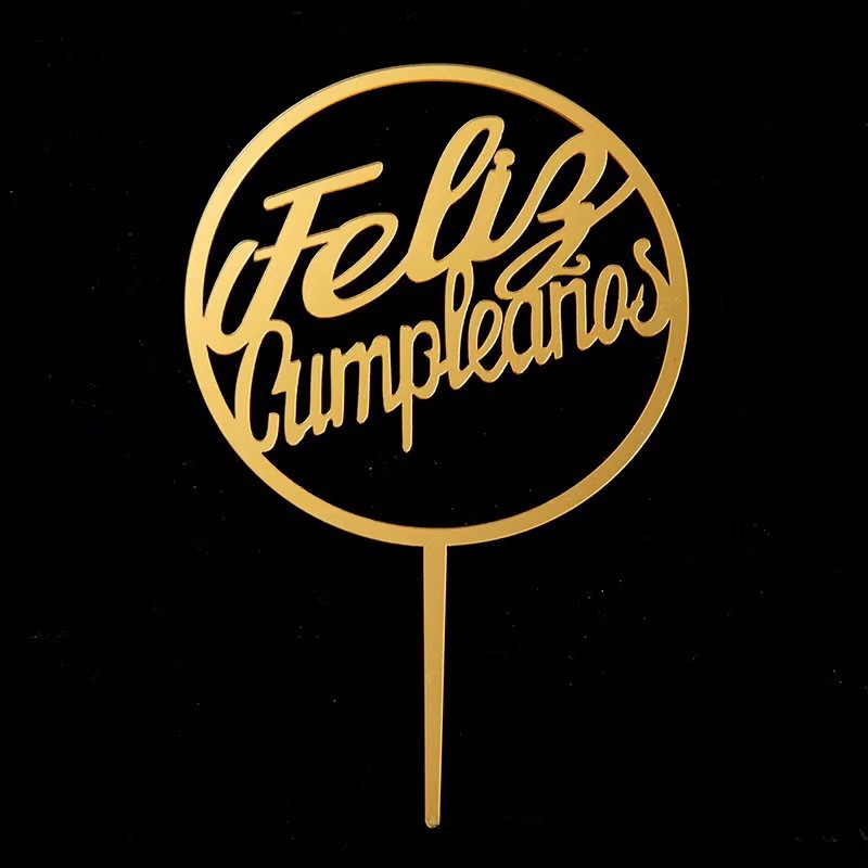 Transnacional 10 tarjetas acrílicas de fiesta de cumpleaños decoración de tarta de bandera de inserción de adornos de fiesta celebridad en línea image 37