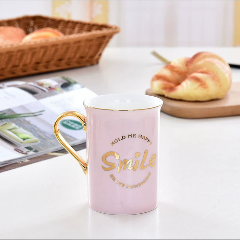 Керамическая чашка оптом от Tangshan Manufacturers Creative Couple Cup Gift Home Coffee Cup Bone China Phnom Penh Mug