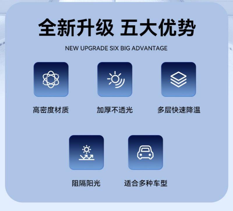 Byd Song Plus Special Car Sunshade and Heat Insulation Sunshade Car Curtain Front Windshield Sunshade Thickeneded