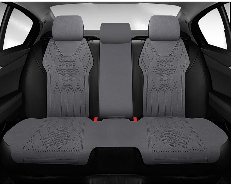 2025 Car Seat Cushion, All-Season Universal Suede Seat Pad, High-End Saddle Cushion, Suede Seat Cover, Winter Slim Waist Design