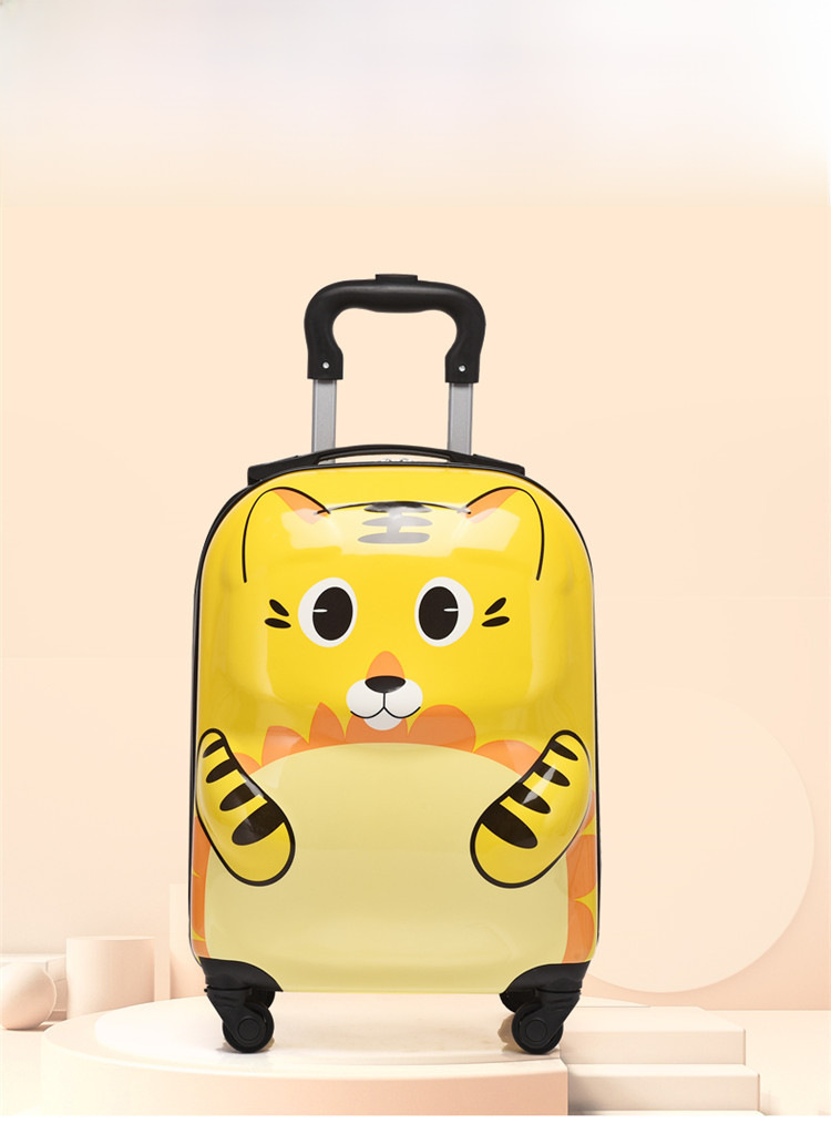 Cartoon children's luggage case 18 inch universal wheel suitcase cute animal 3D student luggage can be printed