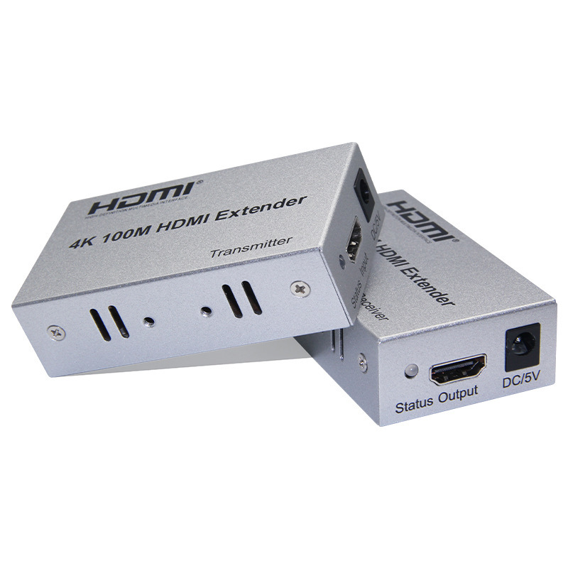 跨境4K HDMI延长器100米高清网口rj45转hdmi单CAT6网线信号传输