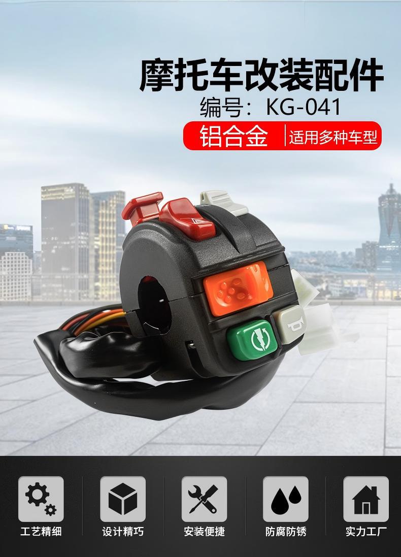 Southeast Asia Motorcycle Modified Handlebar Switch Multi-Function Combination Switch Kg-028 Function Switch