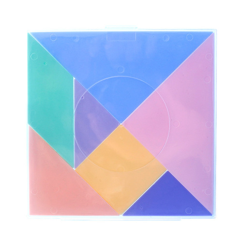 Yingyuan CP-2965 Tangram Intellectual Puzzle Student First Grade Second Volume Mathematics Teaching Aids Children's Educational Toys