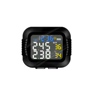 Cross-border platform motorcycle tire pressure monitor electric locomotive detector external wireless tire pressure detection system
