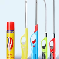Удлиненная зажигалка для кухни, газовая плита, открытый пламенный пистолет, воспламенитель, палочка для зажигания, надувная зажигалка-пистолет