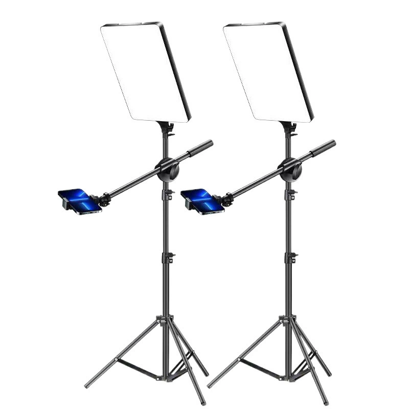 Мобильная живая фотография заполняет свет в профессиональной комнате прямой трансляции