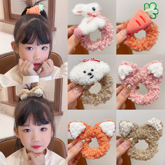 Cat ear hairband headband for girls cute rabbit headband autumn and winter baby plush rubber band children cartoon hairband