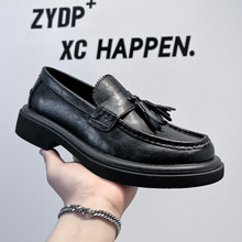 夏季男士日常休闲英伦风商务一件代发户外正装小皮鞋男鞋43188-A