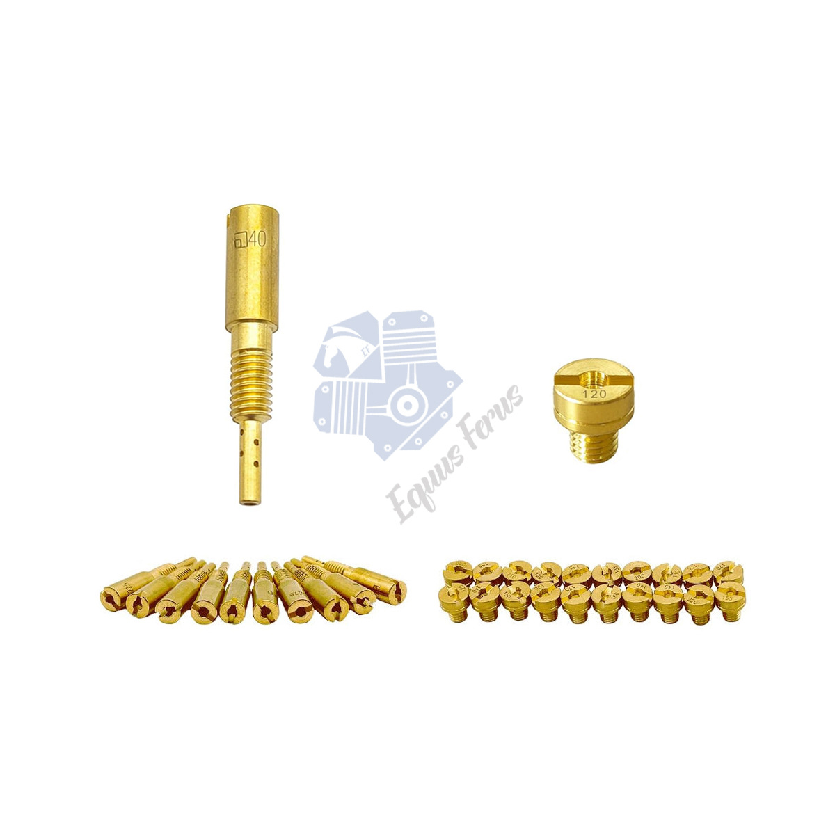 Suitable for Mikuni N100.604 Vm28/486 Fuel Injector Main/Idle Flow Hole Hs Hsr Rs Tm Vm
