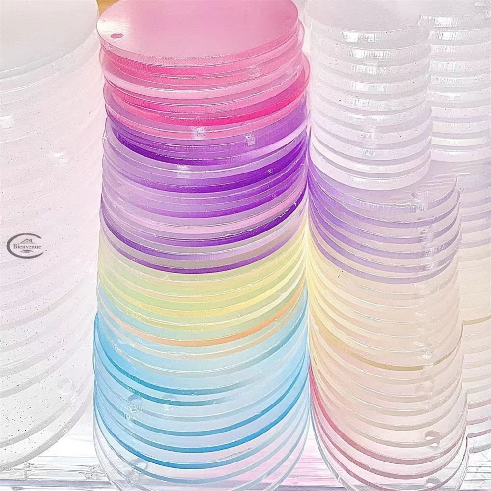 Gupan manufacturer wholesales transparent glitter gradient acrylic laser Gupan pendants, handbags, Guka sets, Guka discs Gupan manufacturer wholesales transparent glitter gradient acrylic laser Gupan pendants, handbags, Guka sets, Guka discs