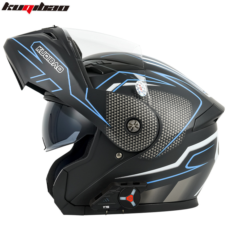 무광택 블랙 카본 파이버 블루 플라워 (Y70 블루투스 부착)