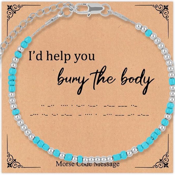 Morse code adjustable bracelet gold and silver beads fashion bracelet friendship couple birthday holiday lady bracelet