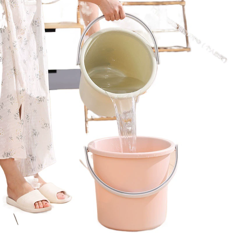 Пластиковый ручной маленький bucket для домашнего использования, универсальная раковина для стирки, увеличенная толщина