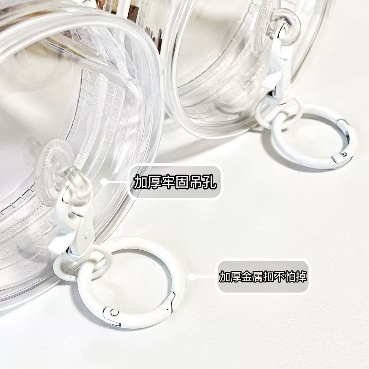 Pendant, cotton transparent doll plastic, 15cm, 20 cm