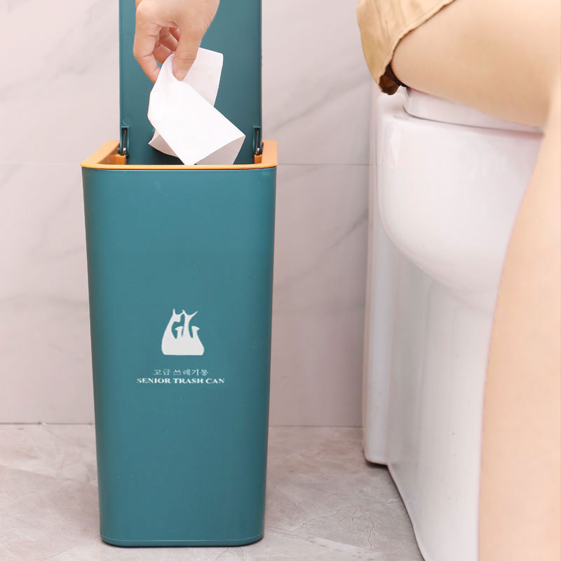 Trash Can with Lid Press Type Internet Hot Household Bathroom Deodorant Kitchen Living Room Bedroom Gap Large Wastebasket