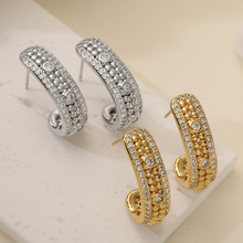 �Ĺ� ŷ��С�ڸ���ͭ��18K���ʯC�ζ���ŮINSʱ�и��Űٴ������