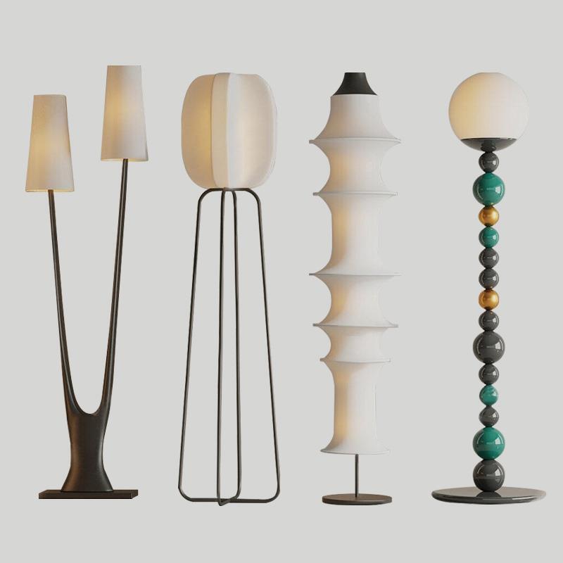Gu Town Factory Zhongshan Factory Direct Sales Post-Modern Creative Casual Fashion Light Luxury Floor Lamp Hotel Lobby Living Room