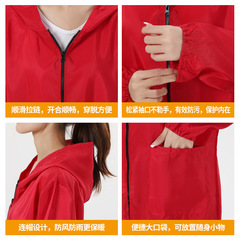 Adult smock, women's household waterproof and oil-proof kitchen cooking apron, long-sleeved coat, zipper, men's work clothes, protective clothing