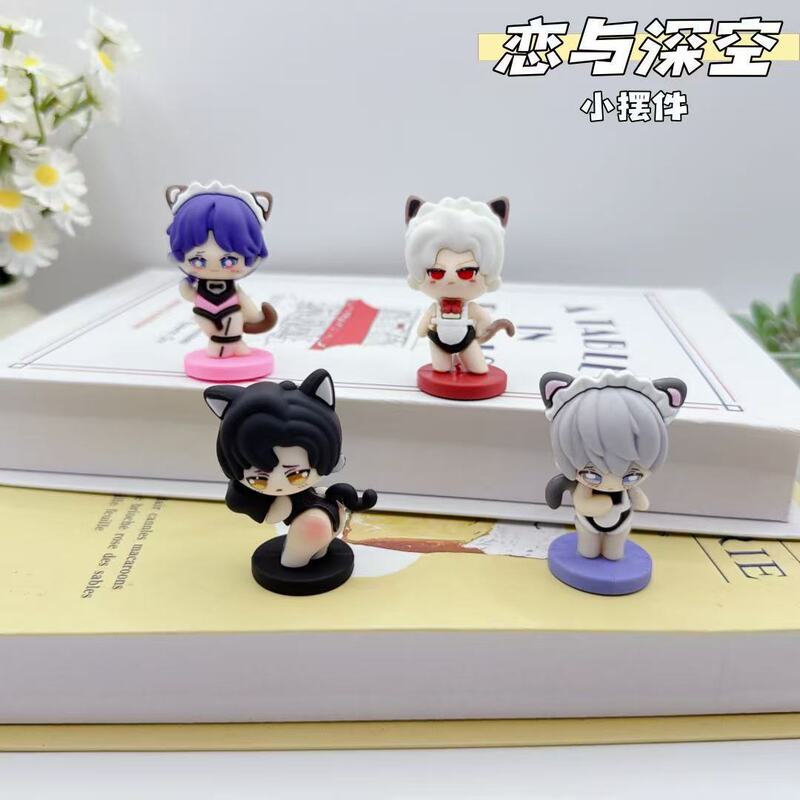 Love and Deep Space Q Version Figure Li Shen Qi Yu Shen Xing Hui Qin Che Maid Outfit Game Peripheral Desktop Ornaments Cute