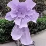 大型背景手工布置纸花