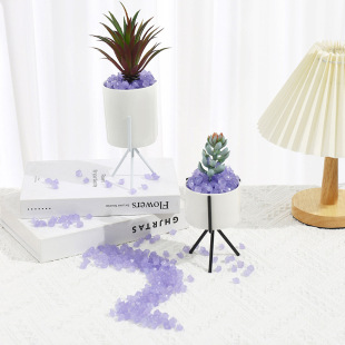 Diamond-Shaped Octagonal Mini Small Luminous Night Light Stones for Gardening and Landscaping, Plastic Luminous Stones, Mini Landscaping Stones