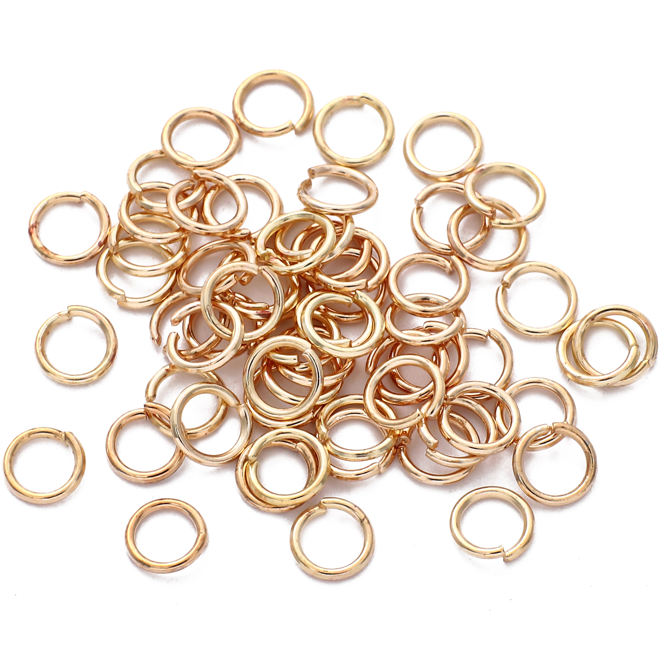 1#0.6*4mm KC 골드| 철 단일 원형, 약 500개