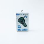 车载充电器2USB+PD三口 快充一拖三PD20W车充 源头工厂车载点烟器