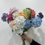 跨境2头绣球3D打印木绣球酒店花艺软装影棚造景礼堂婚庆布置假花