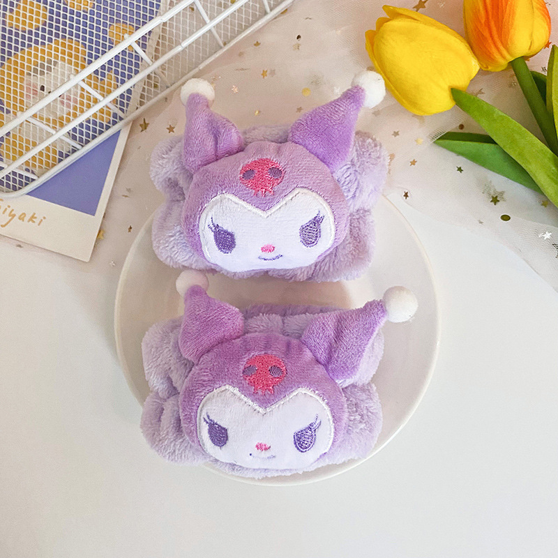 Cara de dibujos animados lavado correa para la muñeca banda para el cabello artefacto absorbente lindo brazalete deportivo pulsera de limpieza del sudor lavado a prueba de humedad oversleeve