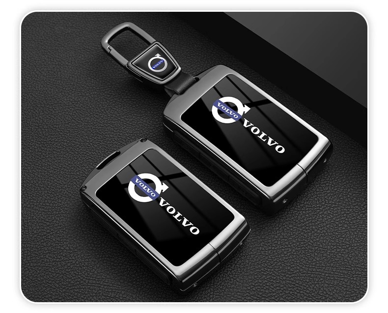 Special 2025 Volvo Em90 Key Cover Bluetooth Entity Em90 High-End Key Bag Buckle Shell Metal for Men and Women